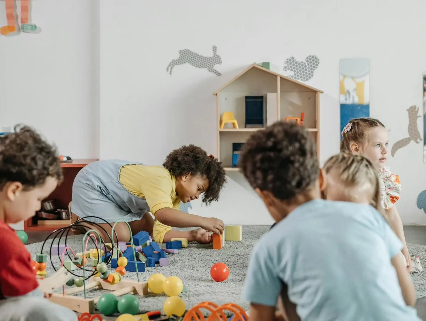 preschool aged children playing